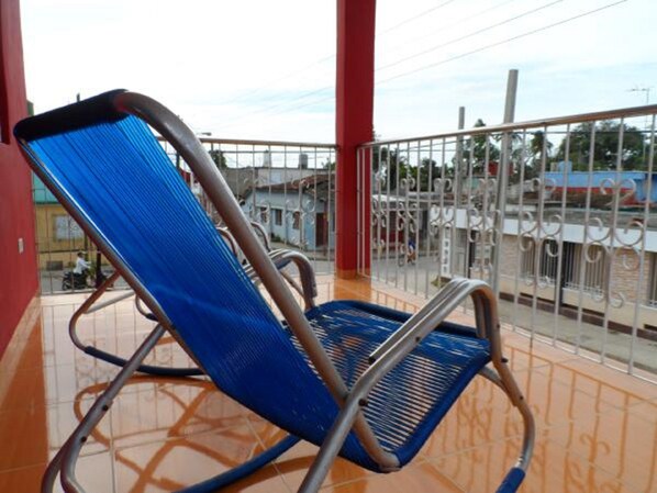 Superior Double Room, 2 Double Beds, City View | Terrace/patio