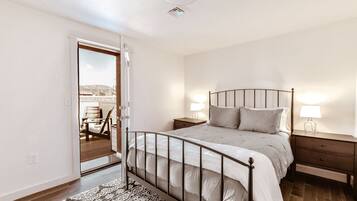 2 bedrooms, iron/ironing board, travel crib, WiFi