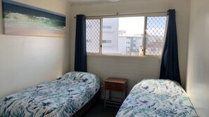 2 bedrooms, bed sheets