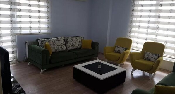 Basic Apartment, Multiple Beds | Living room