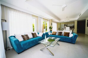 TV, DVD player, stereo