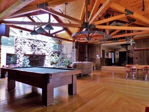 Games room - Spring Lake Ranch has a Private, Rustic Lodge perfect for family/group retreats! (Potosi)