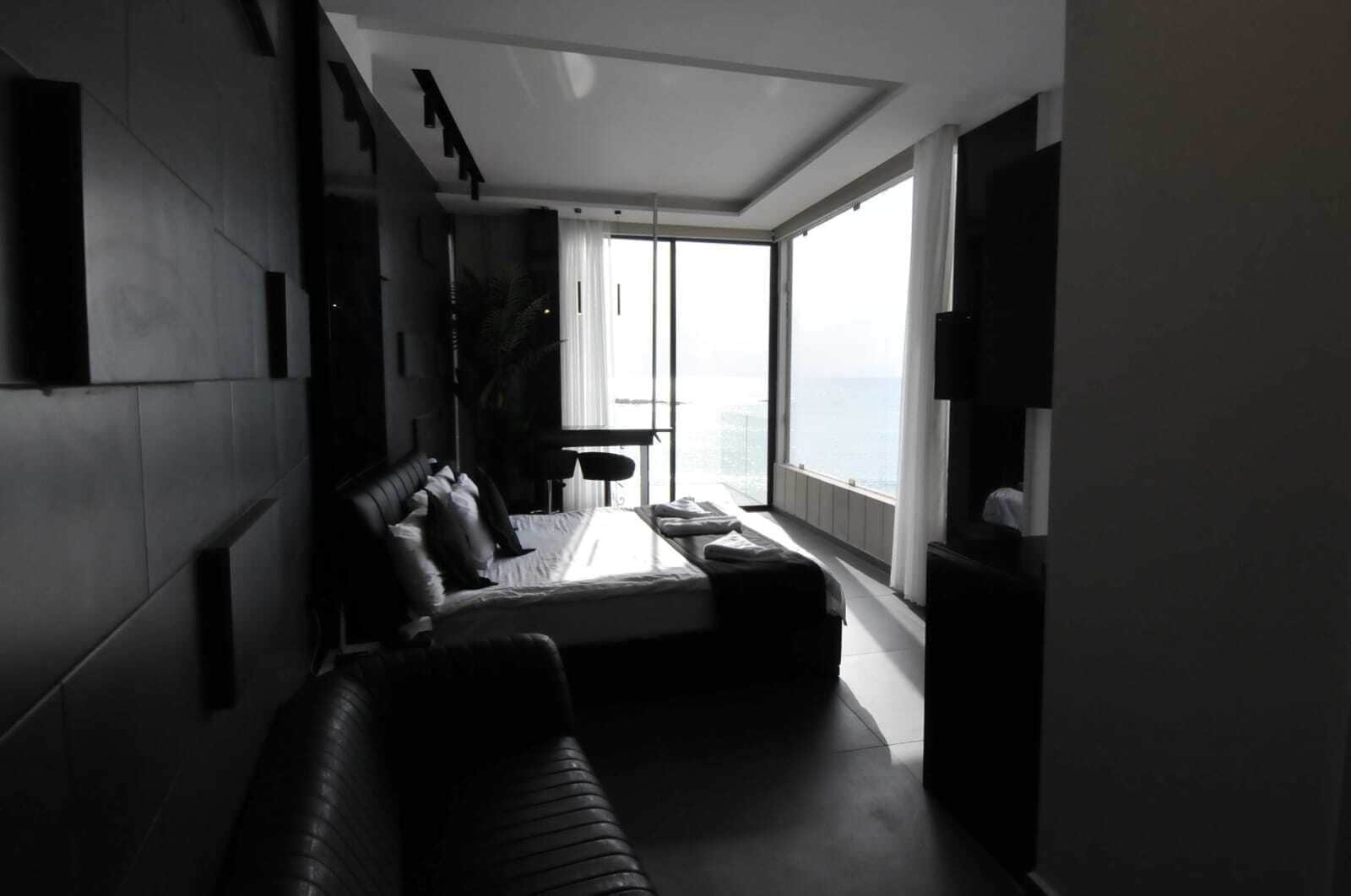 deluxe studio, balcony, sea view (room no 5) | blackout curtains, free wifi