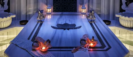 Couples treatment room(s), Turkish bath/hammam, hot stone massages