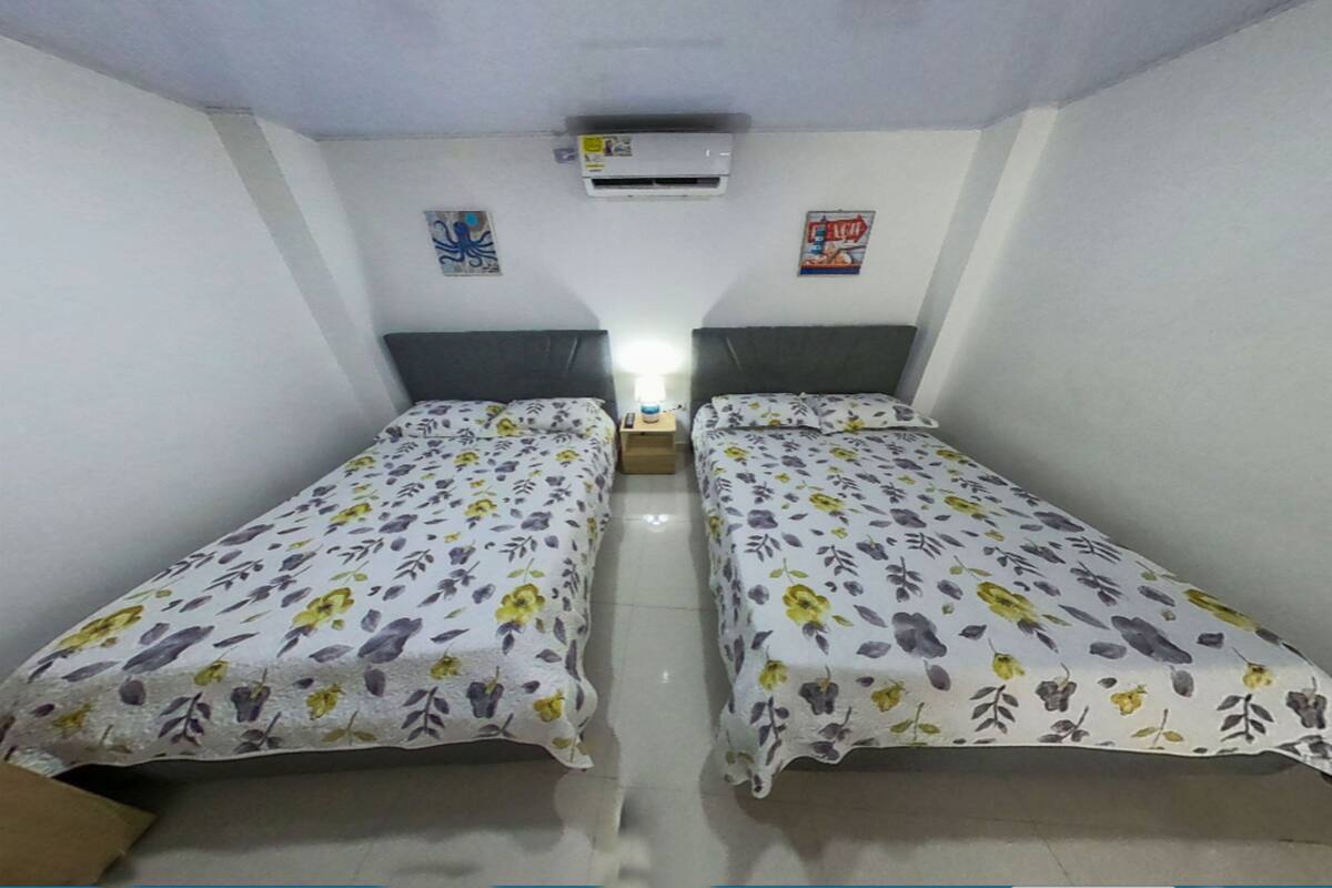 Blackout curtains, iron/ironing board, free WiFi