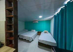 Blackout curtains, iron/ironing board, free WiFi