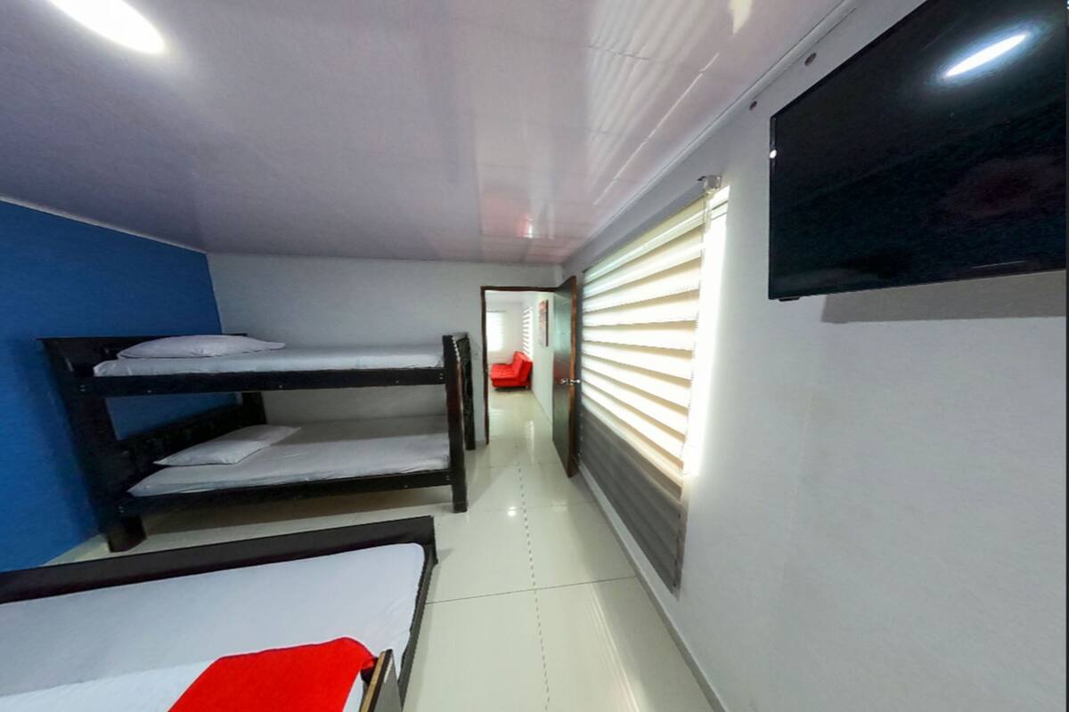 Blackout curtains, iron/ironing board, free WiFi