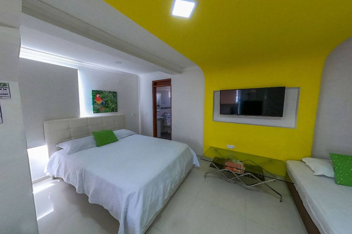 Blackout curtains, iron/ironing board, free WiFi