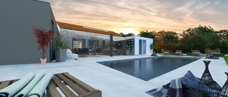 Außenpool, beheizter Pool