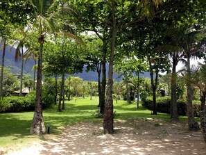 Jardim de acesso a praia