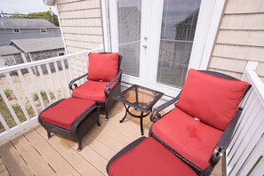 Terrace/patio - Remodeled 4 BR Waterfront Beach House with all the Comforts of Home...and more! (Clinton)