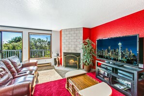 Televisión, reproductor de DVD y estéreo 