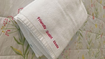 Hair dryer, towels