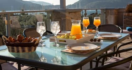 Watch the sunrise over the bay comfortable apartment with private pool, Nidri