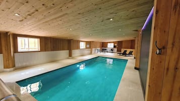 Indoor pool, a heated pool