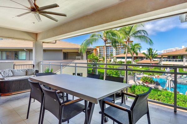 屋外ダイニングエリア