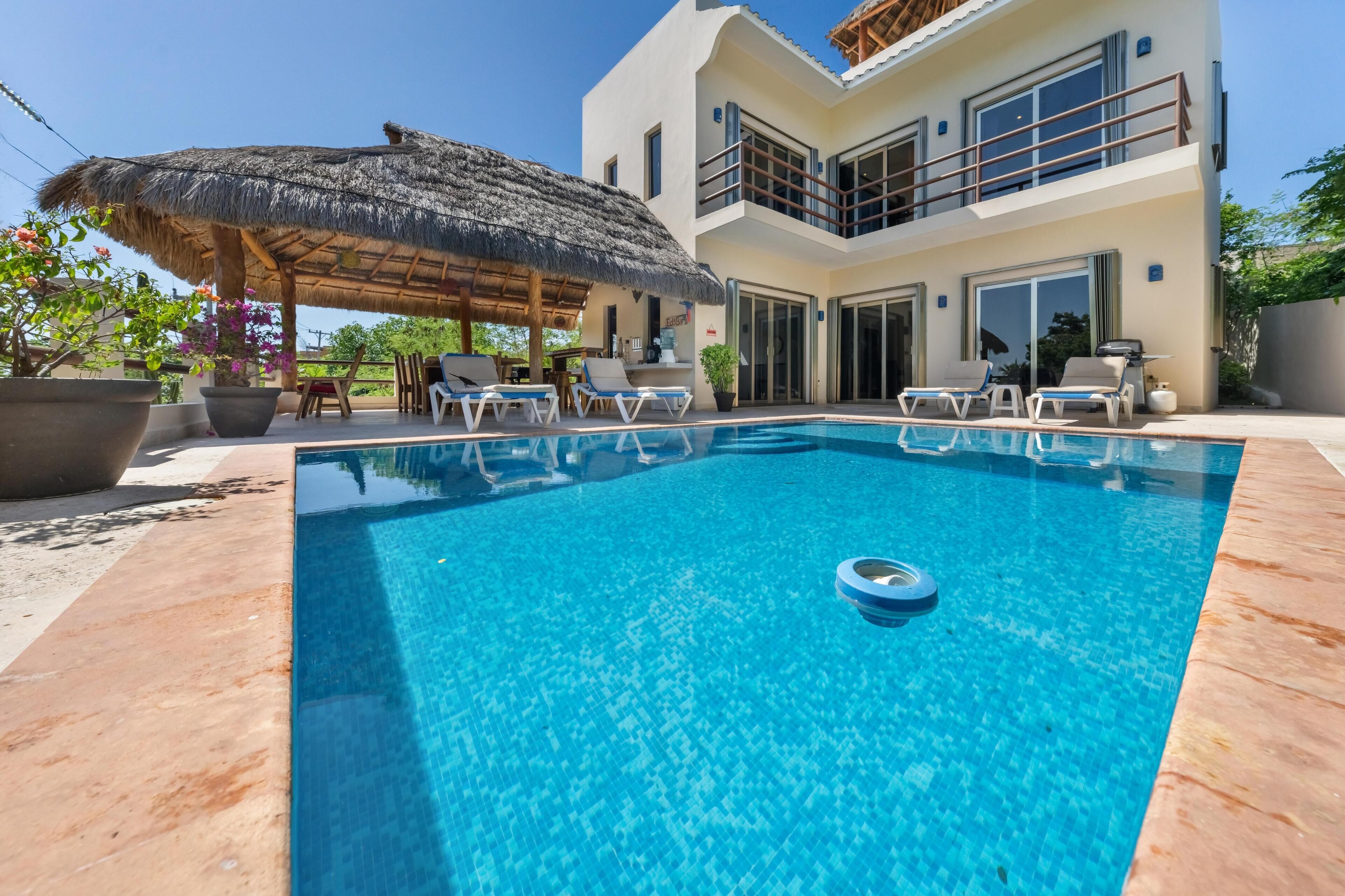 A heated pool
