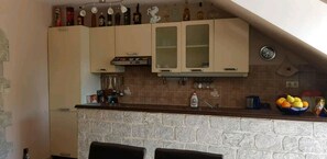 Apartment, 2 Bedrooms | Private kitchen | Fridge, stovetop, cookware/dishes/utensils - Paradise Apartments (Kotor)