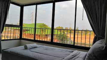 Phòng 3 dành cho gia đình, nhiều giường, không hút thuốc | Bộ trải giường