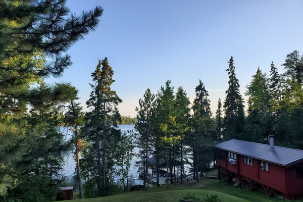 From the front balcony.