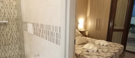 Hair dryer, towels