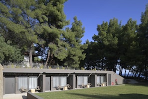 Junior Suite, Courtyard View (Outdoor Jetted Tub) | Exterior - Amantes Villas and Suites (Sithonia)