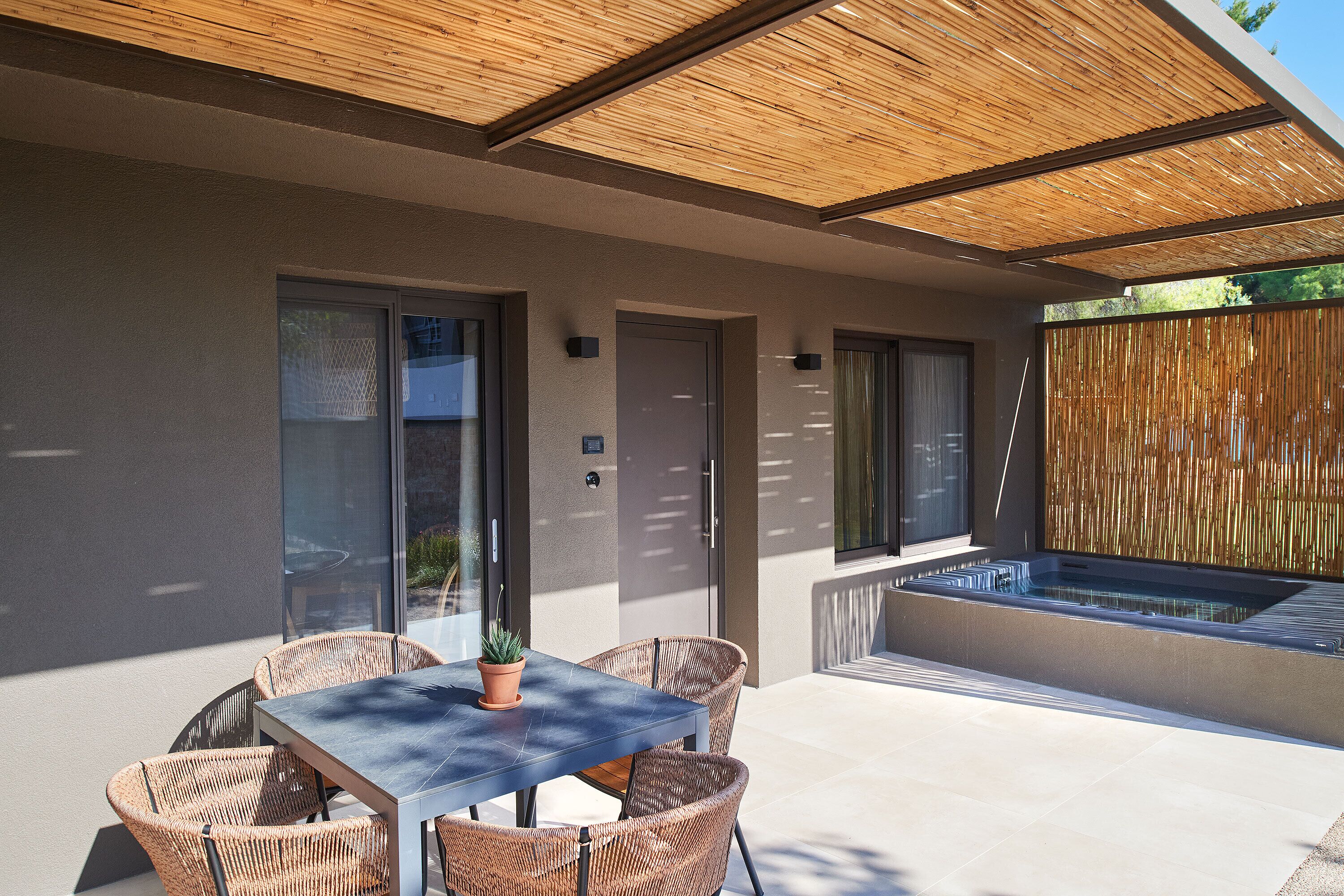 executive suite, pool view | terrace/patio