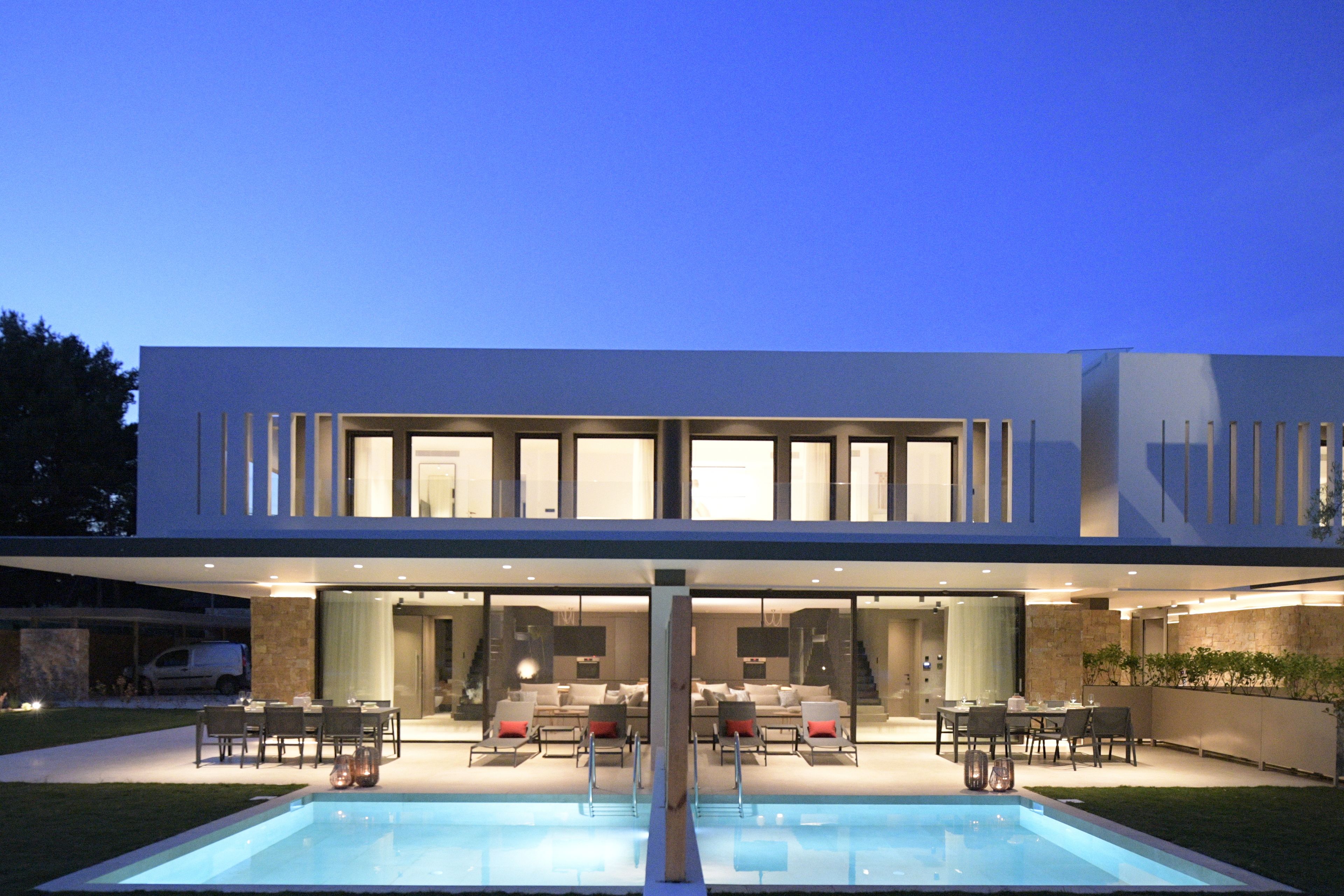 front of property – evening/night