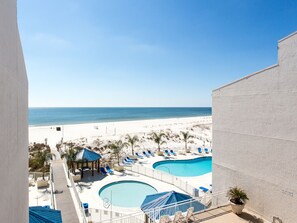 Outdoor pool, a heated pool -  LOWEST PRICE IN ORANGE BEACH! Sleeps 2 adults 2 Kids. 202 (Orange Beach)