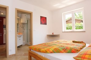 2 bedrooms, in-room safe, iron/ironing board, travel crib