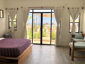 Deluxe Double Room, 1 Queen Bed, Sea View (Room 5) (No Air conditioning) | View from room - Costa Oeste (Popoyo)