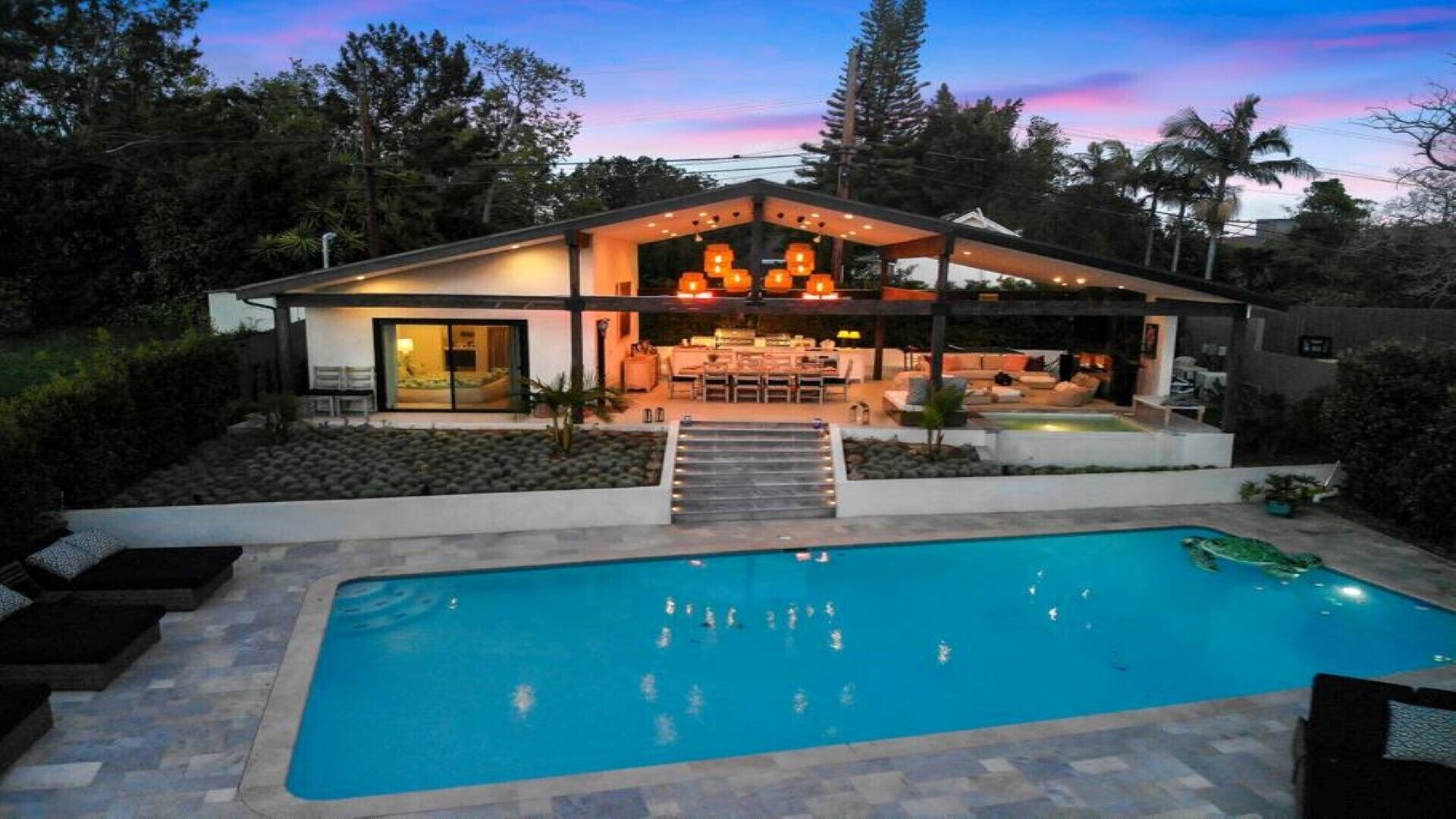 Estate unlike any other with pool indoor outdoor living