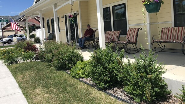 Terrace/patio - The Crossings Bed & Breakfast Inn - Billings Montana Lodging (Billings)