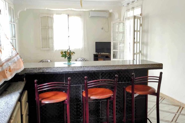 Basic Apartment, 2 Bedrooms, Non Smoking, Sea View | Living area | 32-inch flat-screen TV with satellite channels, TV