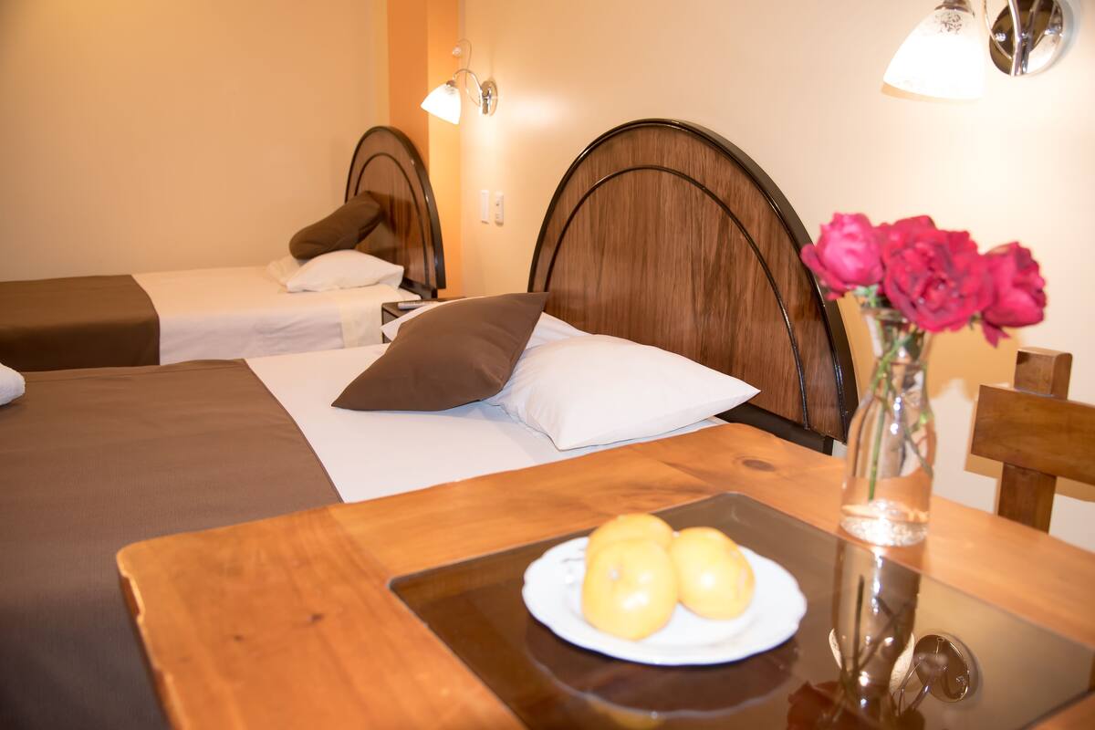 Twin Room (Double) | Blackout drapes, WiFi (free), bed sheets