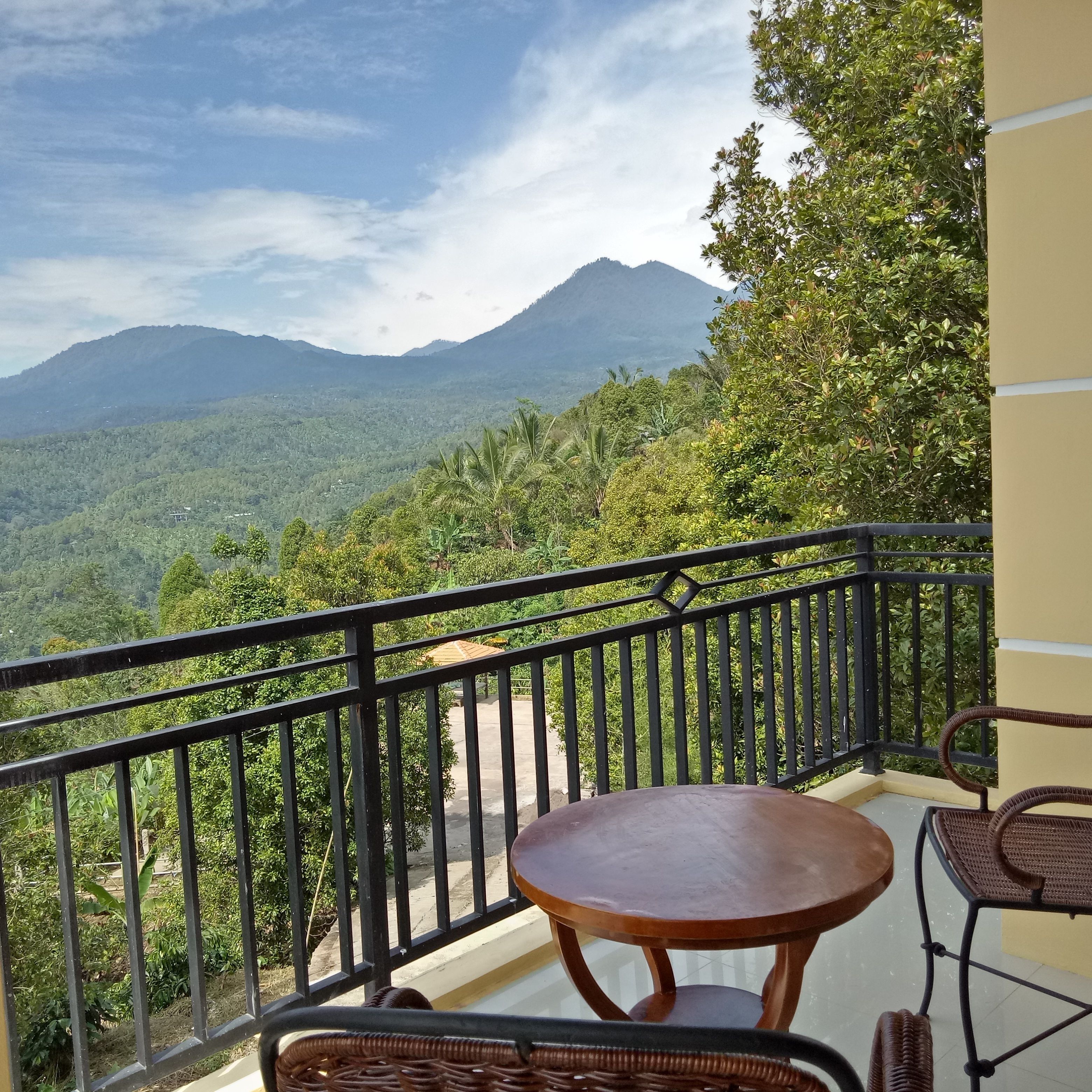 Habitación familiar, varias camas, vista al valle | Vista desde la propiedad