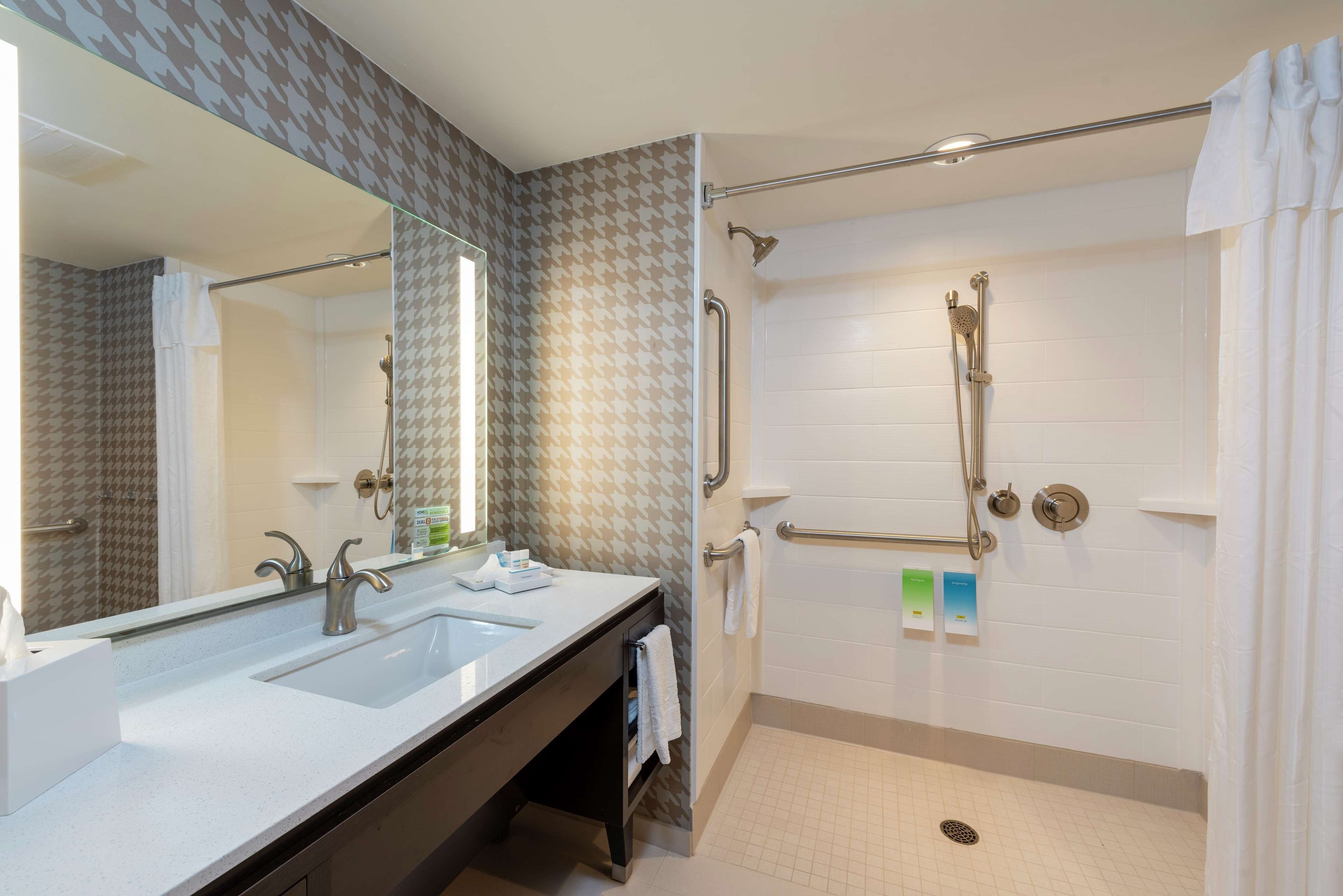 suite, 1 bedroom, accessible, bathtub | bathroom shower