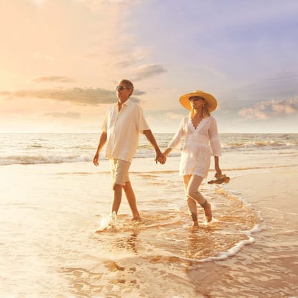 On the beach, beach bar