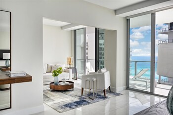 Premium Room, Ocean View (Wellness Residences) | 1 bedroom, minibar, in-room safe, desk at Amrit Ocean Resort and Residences - Singer Island