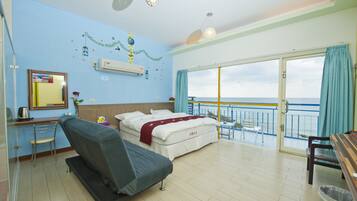 Doppelzimmer, Meerblick (2nd Floor) | Schreibtisch, schallisolierte Zimmer, kostenloses WLAN