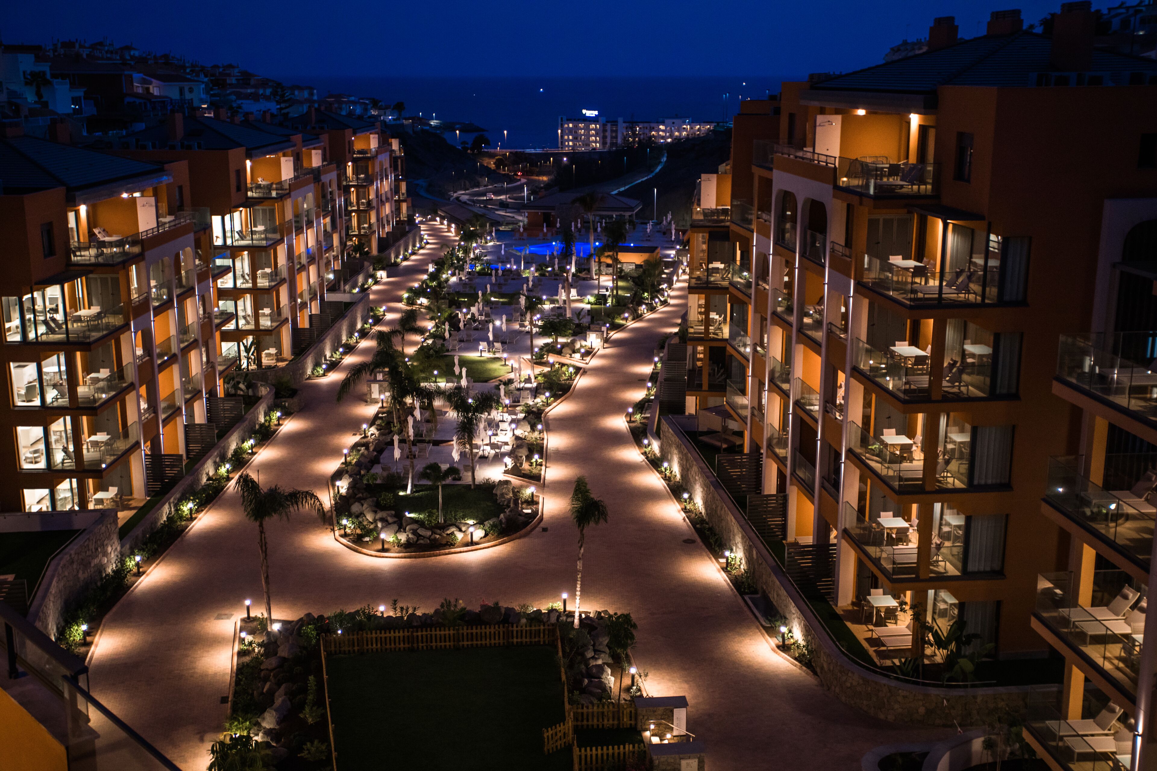 Front of property – evening/night