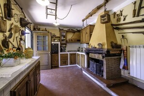 Fridge, oven, stovetop, highchair