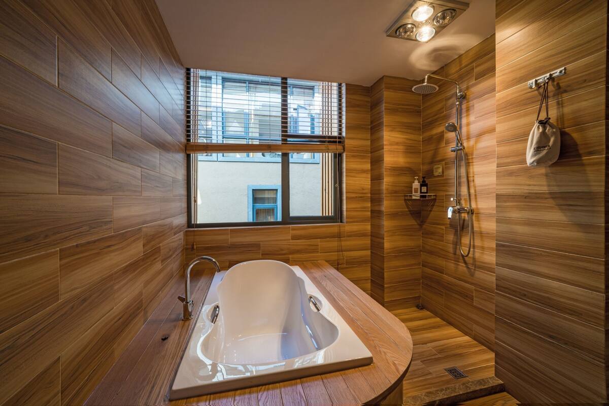 free toiletries, hair dryer, slippers, towels