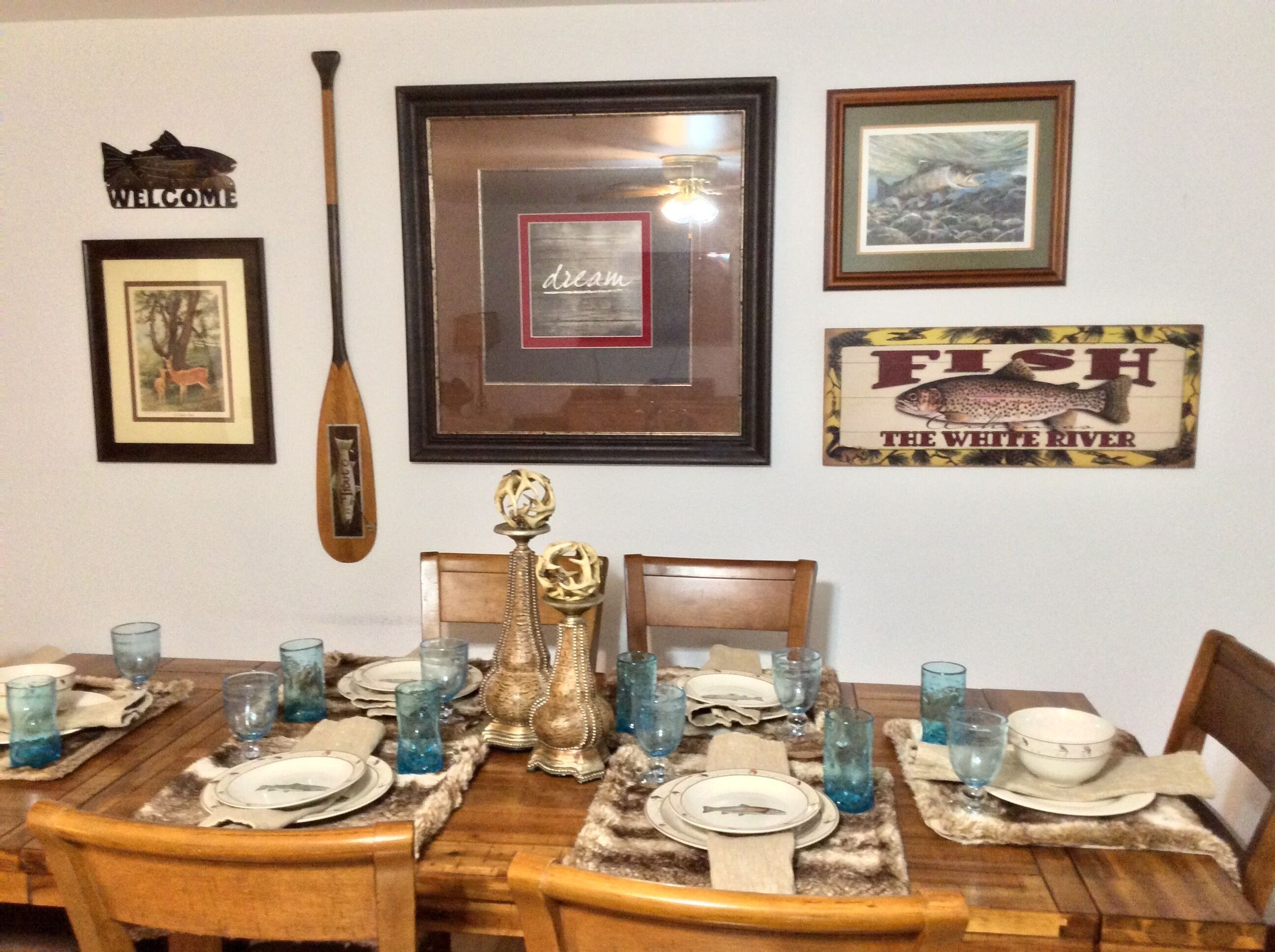 Dining/Seating for Six, Plus Additional in the Kitchen, and on the Back Porch