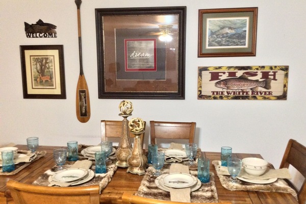 Dining/Seating for Six, Plus Additional in the Kitchen, and on the Back Porch