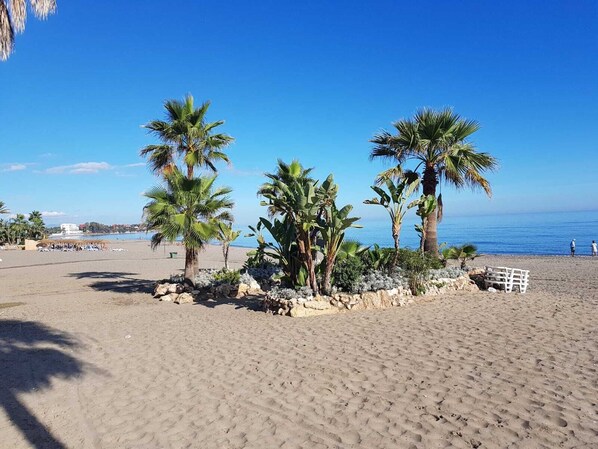 Vlak bij het strand