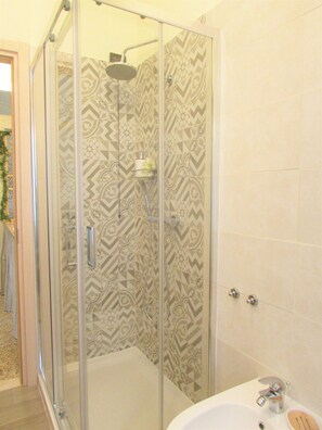 Sèche-cheveux, bidet, serviettes fournies, savon