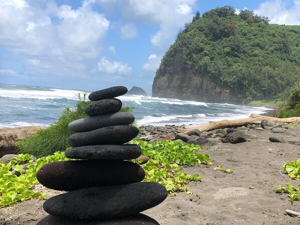 Sun-loungers, beach towels