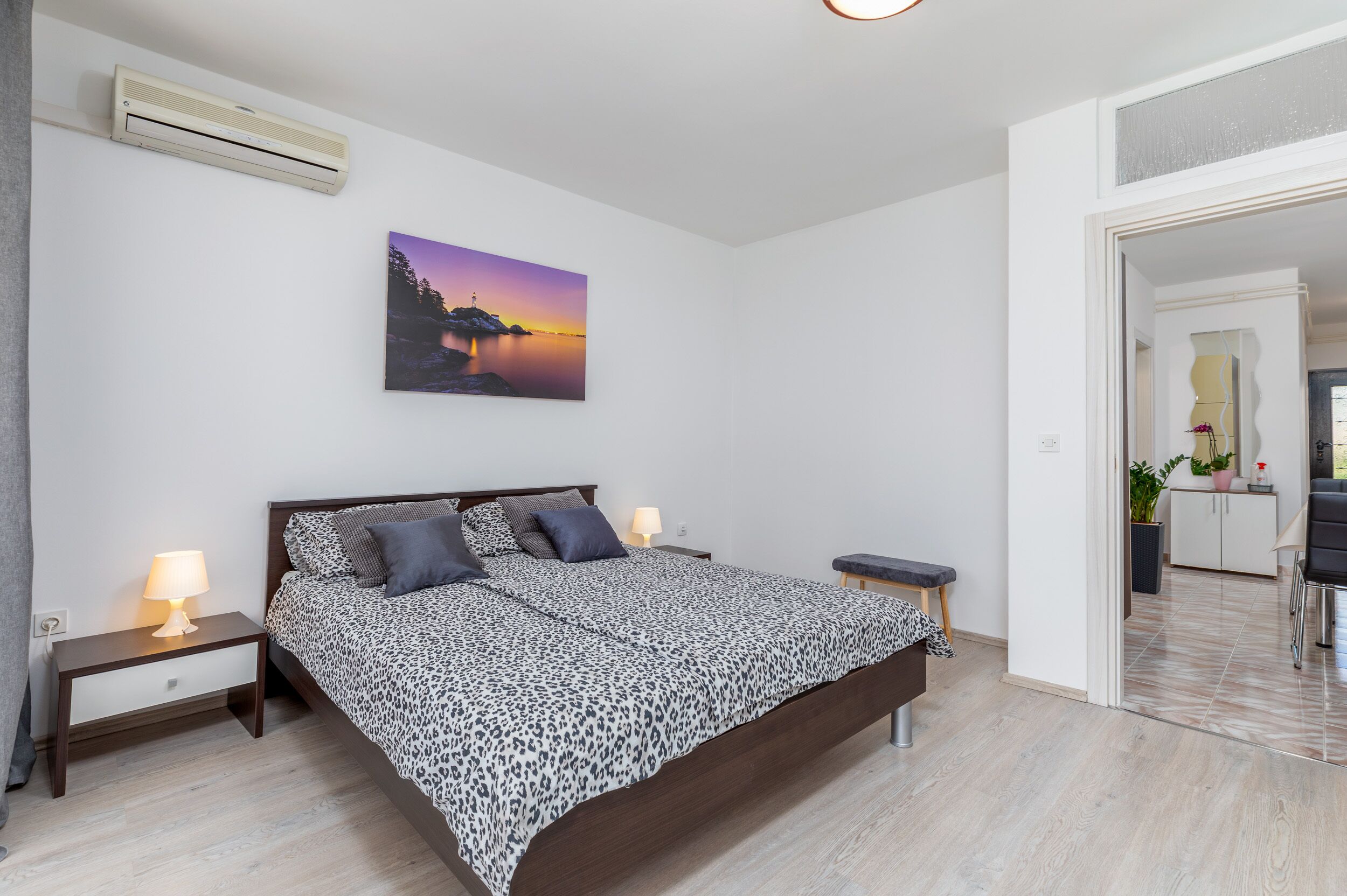 2 habitaciones, ropa de cama de alta calidad y colchones Select Comfort 