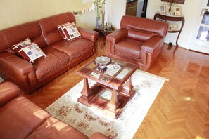 Apartment, 1 Double Bed with Sofa bed | Living area | Flat-screen TV - Family Holiday Home (Budva)